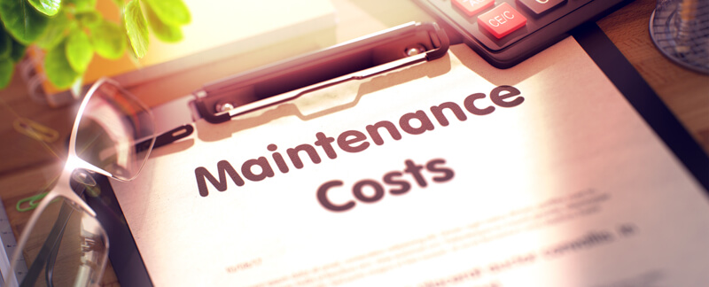  maintenance costs