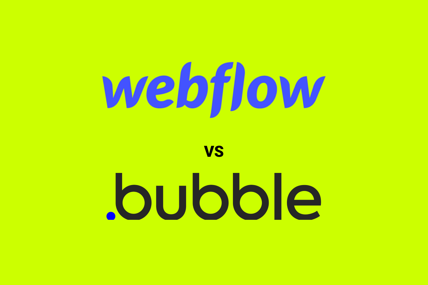 webflow vs bubble