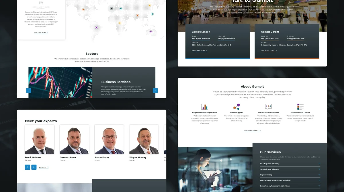 Corporate website design