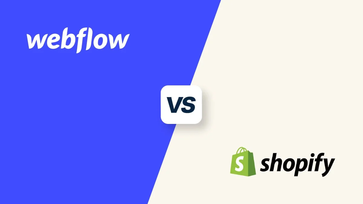 Webflow vs Shopify