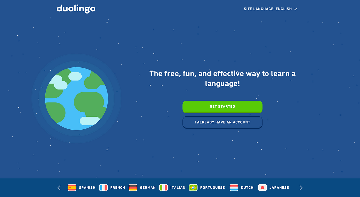 Duolingo (Gamified Language Learning):