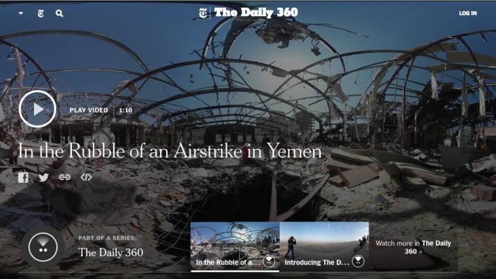 The New York Times "The Daily 360°" Videos: