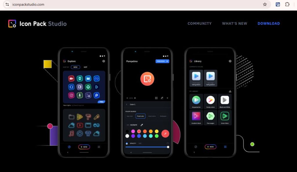 app trang trí màn hình điện thoại
