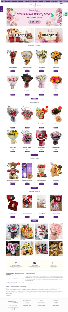Top 10 Giao Diện Website Hoa Và Quà Tặng Được Yêu Thích Nhất 2025 Website hoa và quà tặng