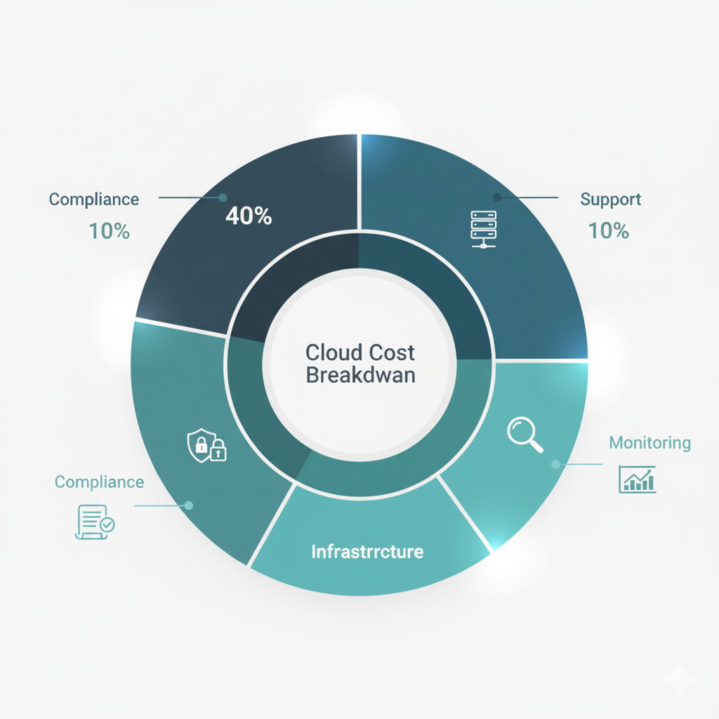 The Ultimate Guide to Managed Cloud Solutions in 2025: Cost, Compliance & Choice for Asia-Pacific SMBs Managed cloud cost breakdown diagram.